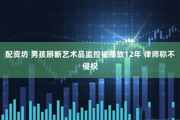 配资坊 男孩掰断艺术品监控被播放12年 律师称不侵权