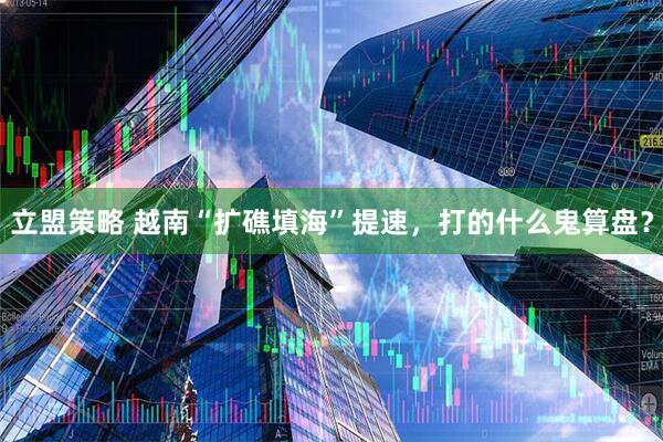 立盟策略 越南“扩礁填海”提速，打的什么鬼算盘？