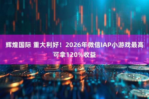 辉煌国际 重大利好!2026年微信IAP小游戏最高可拿120%收益